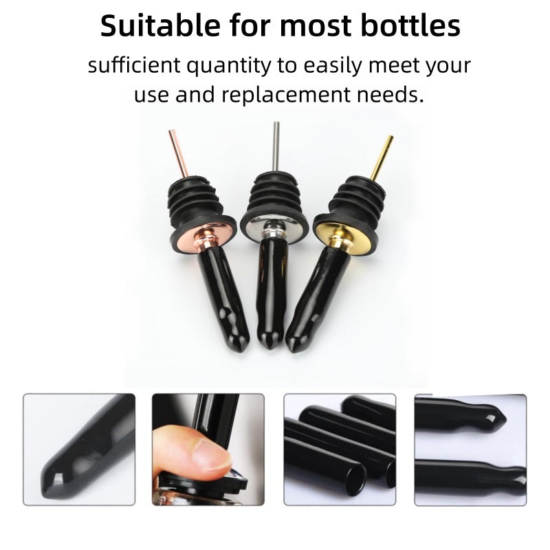 LEGERM New Designed Liquor Pour Spouts Covers- 10 Pcs Plastic Bottle Pourer Cover Dust Caps (Not Include Pour Spout) - Image 5